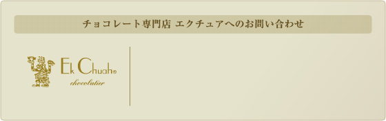チョコレート専門店 エクチュアへのお問い合わせ